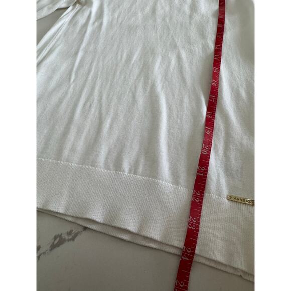 Anne Klein Women's Short-Sleeve Turtleneck Sweater Fall Layering Size Small - Picture 6 of 8